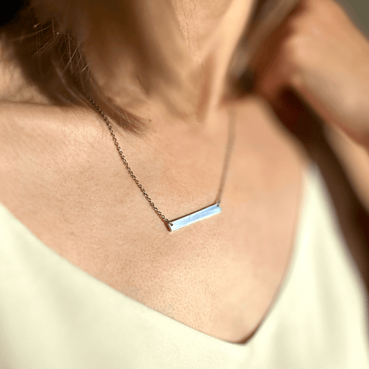 Horizontal Bar Necklace - Necklaces